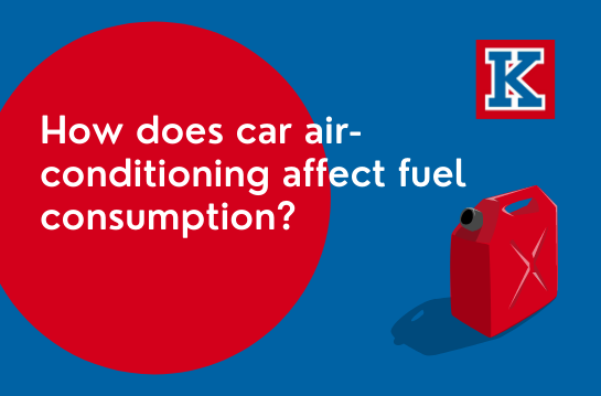 Image reads 'How does air-conditioning affect fuel consumption?'