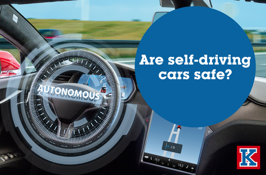 Text reads: Are self-driving cars safe?